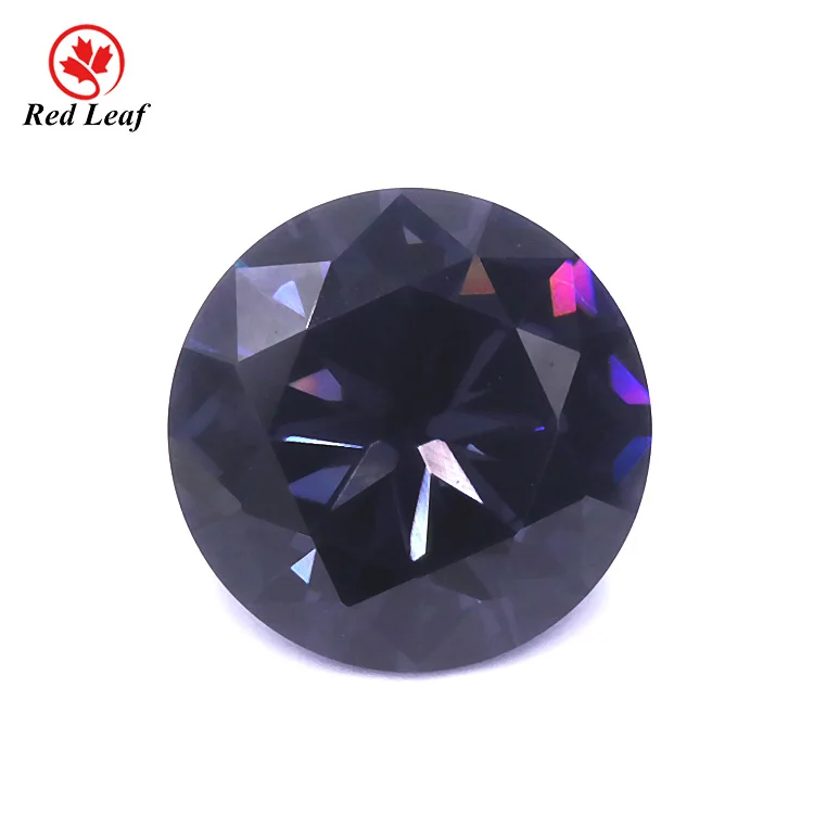 

Redleaf Jewelry New arrived round shape grey color synthetic loose gemstone nano gems