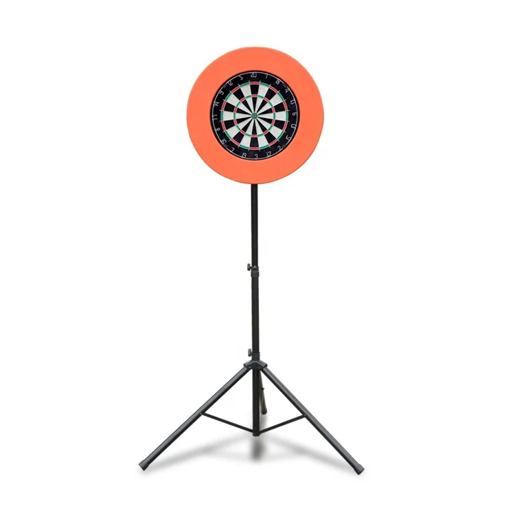 

Adjustable Dart Board Tripods Stand, Stands can hold Electronic dartboard,Bristle dartboard and Monitor, Black