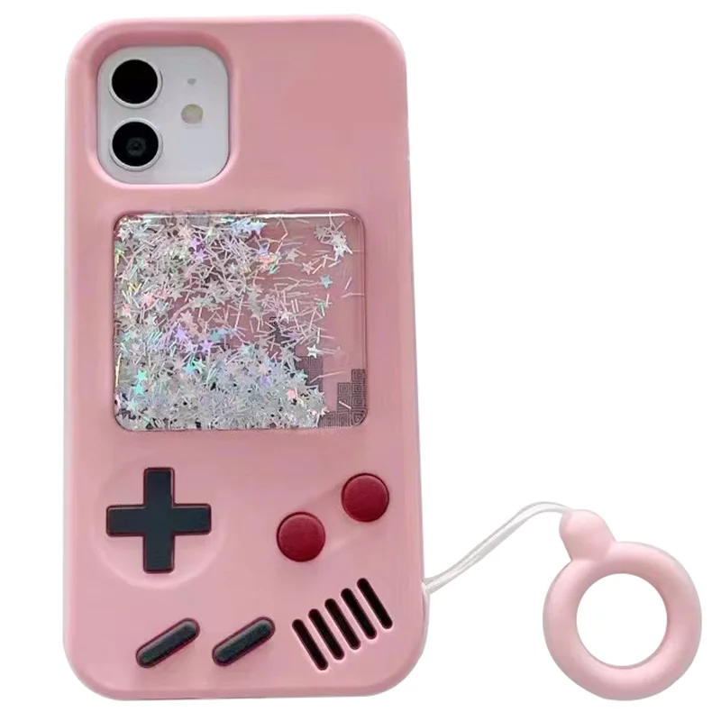 

new arrive 3d cartoon toys mobile cover Silicone Game model phone case for iphone 12 pro max Quicksand cases, 3 colors