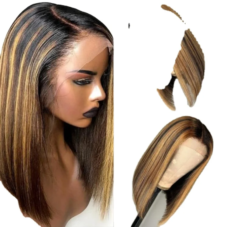 

Hot selling 12 inch human hair 13*4 lace wig, Optional