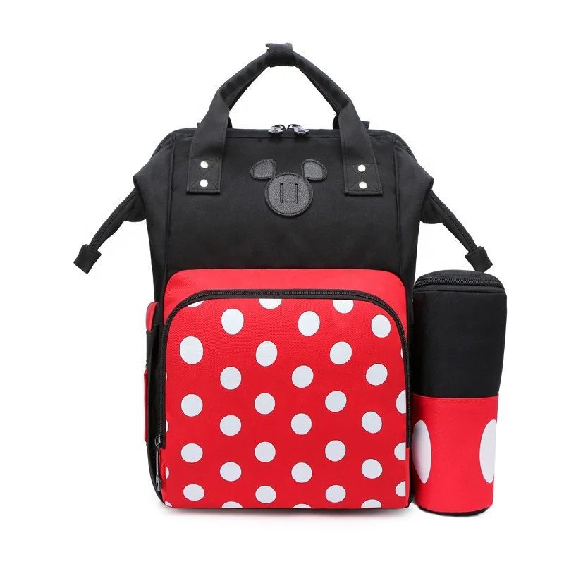 

lequeen Travel Backpack Nursing Bags Baby Care mother backpack Mickey minnie mouse diaper bags, Customized colors