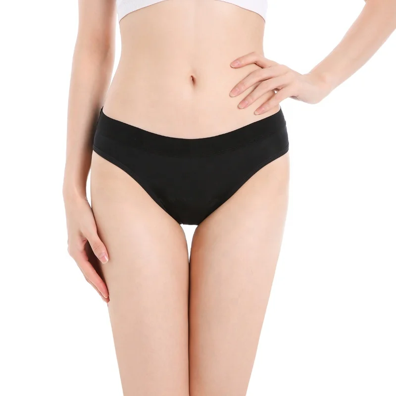 

Medium Days 4 Layers Absorbent Leak Proof Bikini Women Underwear Cotton Menstrual Period Panties