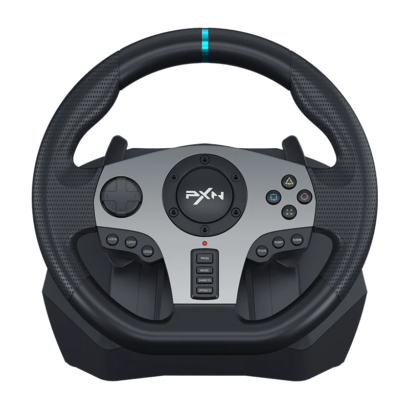 

PXN V9 PS4 Racing Wheel with Shifter, Vibration Racing Steering Wheel PC with Shifter and Pedals