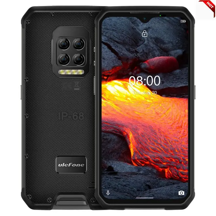 

Original Ulefone Armor 9E Rugged Phone 64MP 8GB+128GB IP68/IP69K Waterproof mobile phone 6600mAh Android 10 Helio P90 smartphone