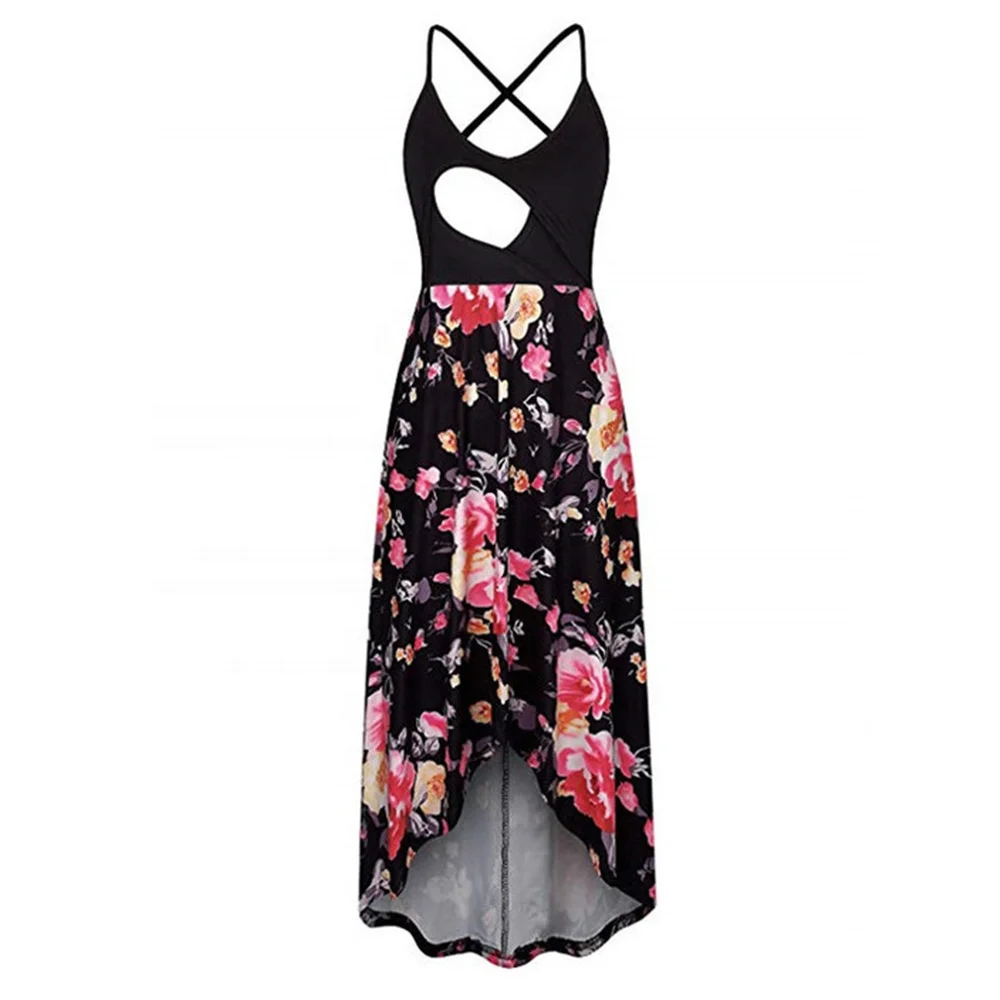 

Women's Sleeveless Nursing Maternity Dress Casual Empire Waist Long Breastfeeding Dress