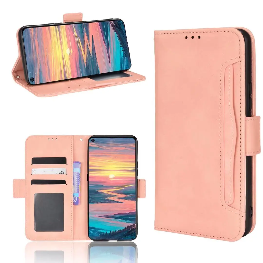 

Multi Card Slot Cattle Stripe Flip Wallet Leather Case For Oukitel K9 Pro, As pictures