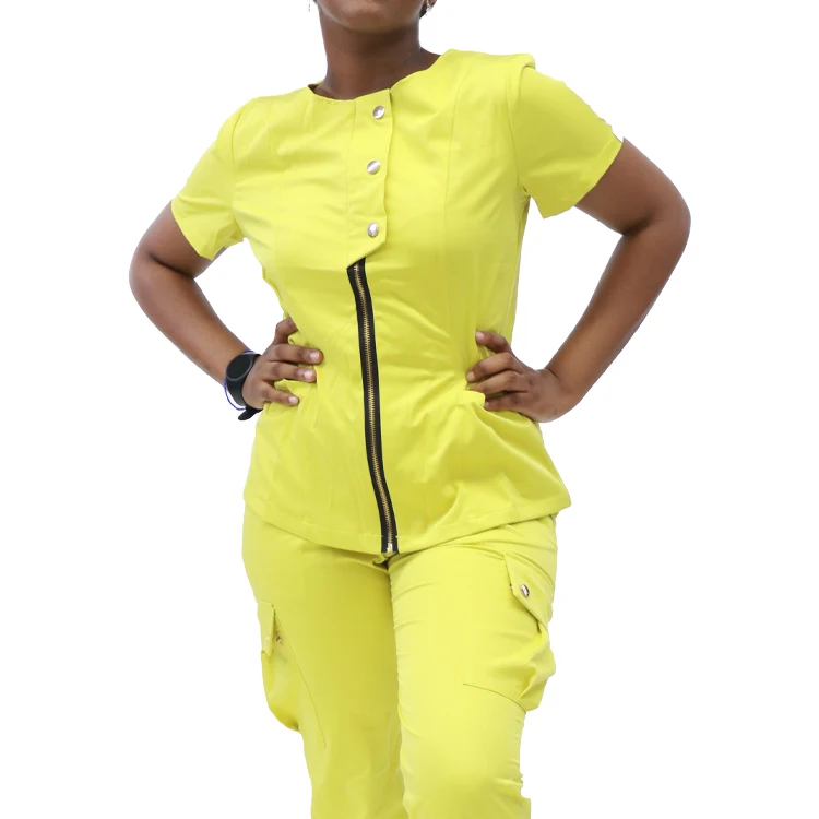 

Fashionable hospital staff uniform women hospital scrubs jogger scrubs wholesale, Customized