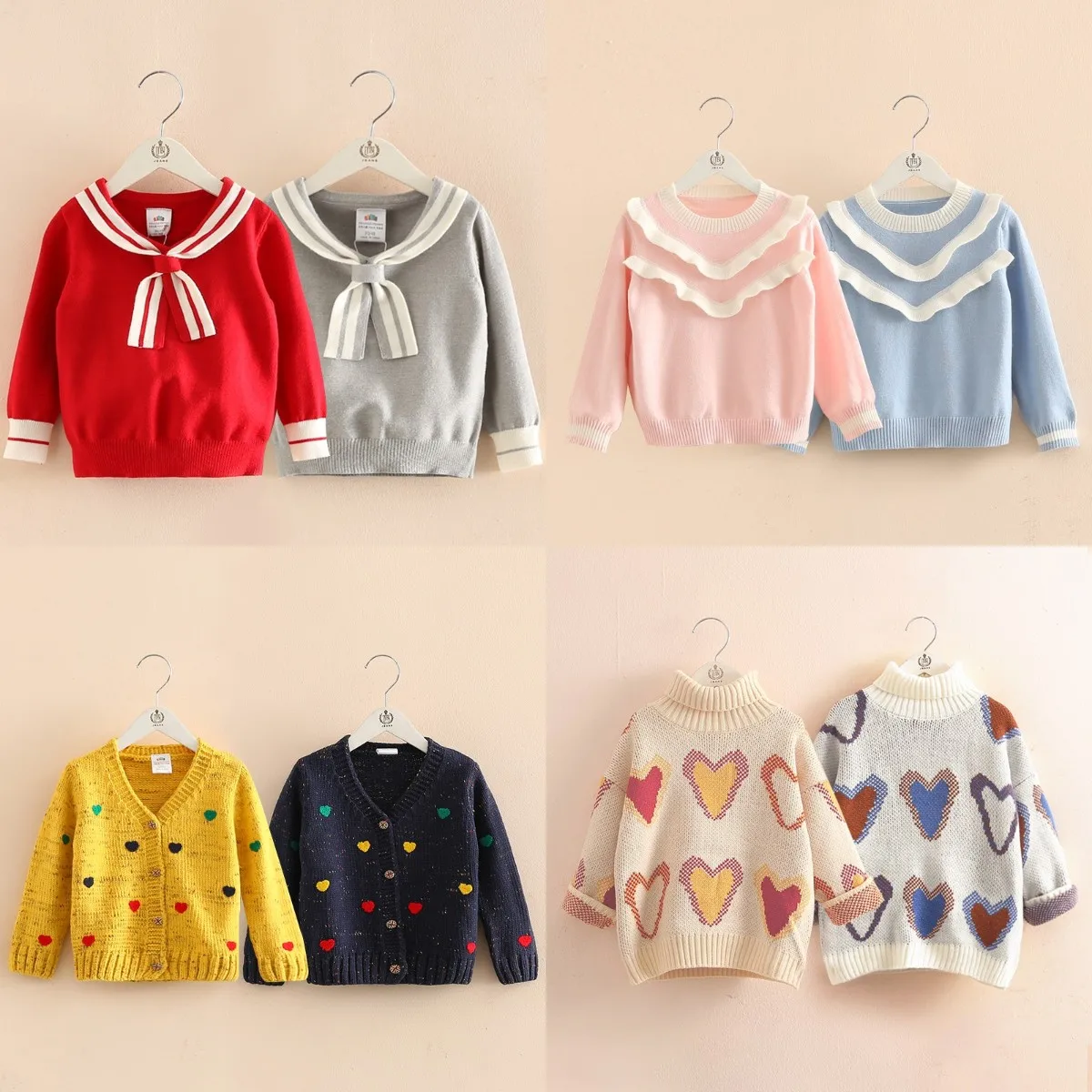 

2021Winter Newborn Baby Clothing Kids Girl Sweaters Toddler Clothes Girls Sweater Children's Wear