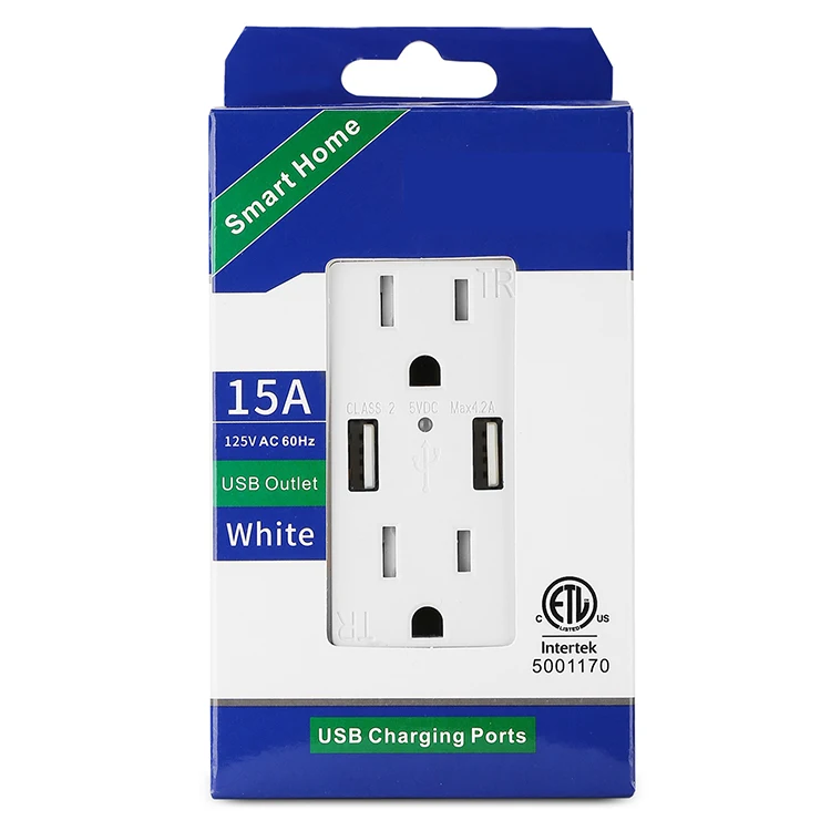 CGA Smart Home Tuya Phone App Remote Smart Life Zigbee Wifi Usb US Inwall Smart Wall Socket - ANKUX.COM
