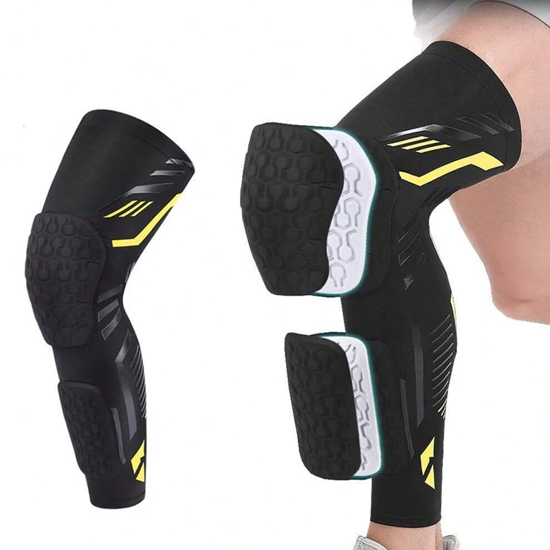 Knee Compression Sleeve Basketball Volleyball Knee Pads Calf Sleeve Adult Shin Guard Knee Brace Support Leg Sleeve