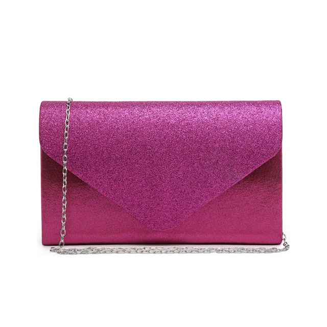 

Women Bags Highclass Basic Cocktail Pink Purple Clutch Evening Bags/, As picture