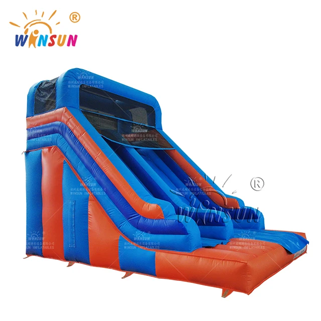 

WINSUN Factory manufacturer inflatable double lane slip slide commercial inflatable bouncer slide