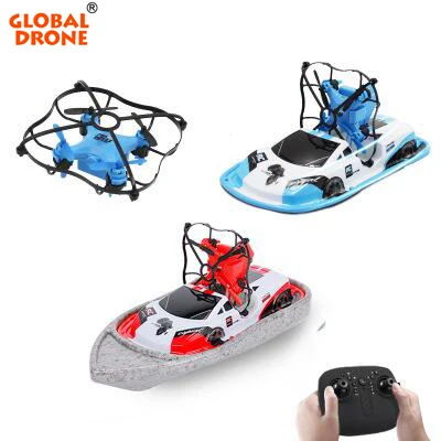 

Global Drone GW123 RC Car Speedboat Mini Drones Toys Varied Shapes Flying Car Drone Boat 3 in 1 Triphibian Vehicle