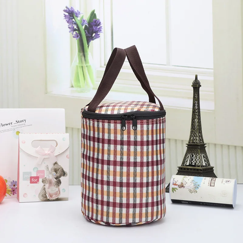 

Lightweight Collapsible Cylinder Camping Cooler Picnic Carry Insulated Bag