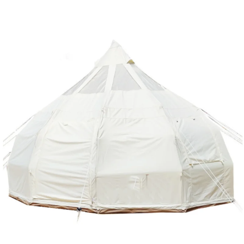 

Factory Supply 900D Oxford White Practical Professional Luxury Camping Tents Modern Tent Glamping