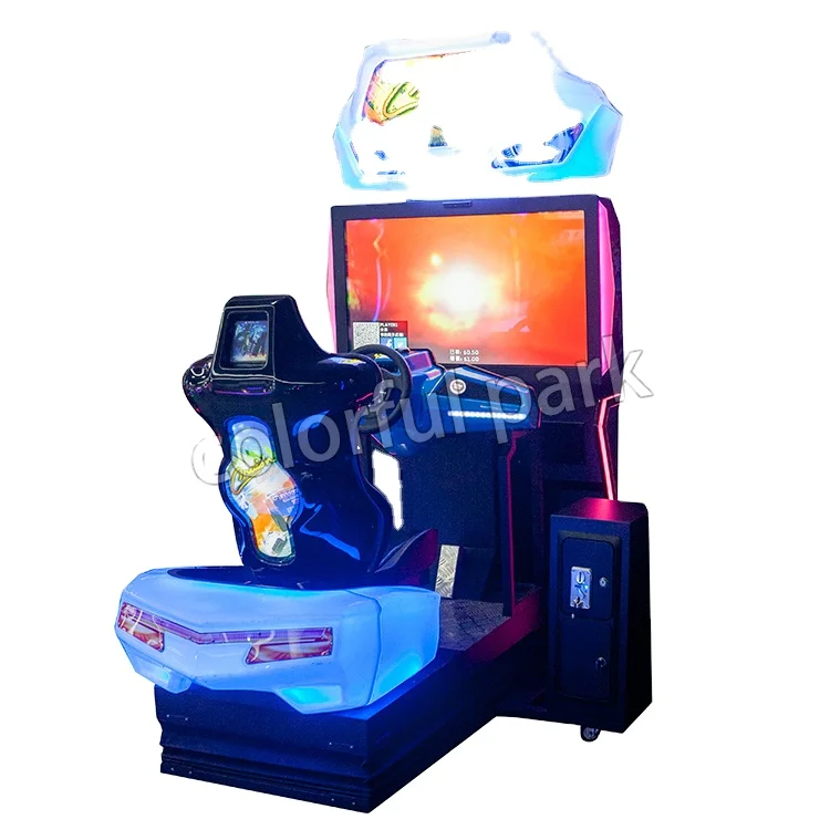 

Good Selling Dynamic Simulator Arcade Racing Car Game Machine Arcade Racing Machine, Black