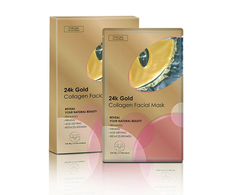 

Gold Collagen Moisturizing Hydrogel Facial Sheet Face Mask For Dry Skin Types