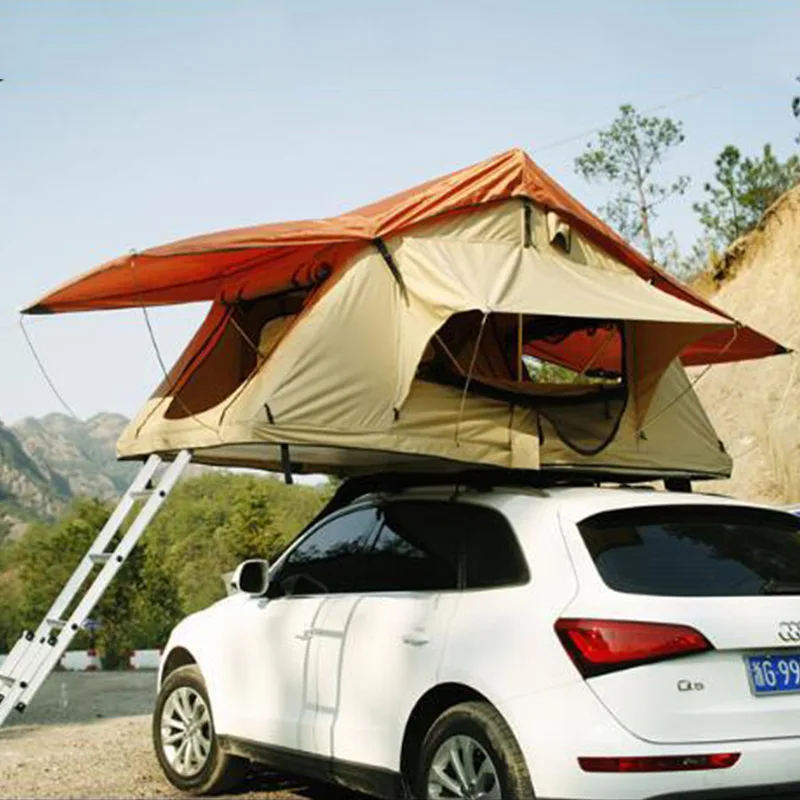 

car roof top tent custom outdoor camping soft cover 4x4 suv top tent waterproof metal tube