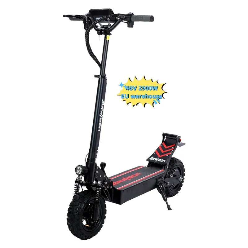 

Geofought European Wholesale stock 10inch 11inch 48V 2500W 16ah 28ah fat tire scooter adult Electric Scooters for Adults