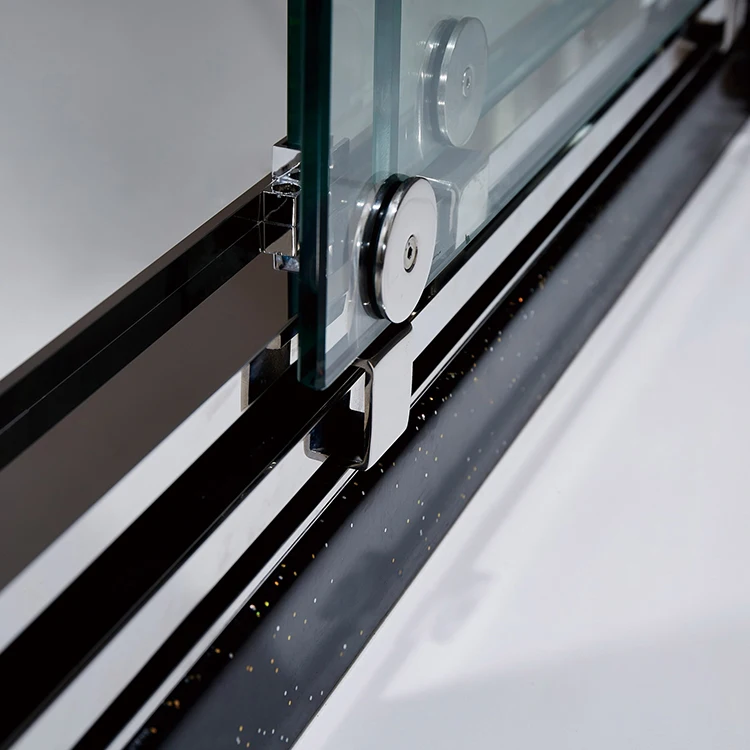 不锈钢钢化玻璃外壳浴室滑动玻璃门