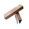free sample 2019 wood grain aluminum ceiling baffles for shopping mall ceiling designs