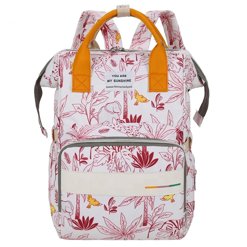 

Trendy factory wholesale full printing waterproof polyester maternity mother mom baby backpacks diaper bags mummy baby bag