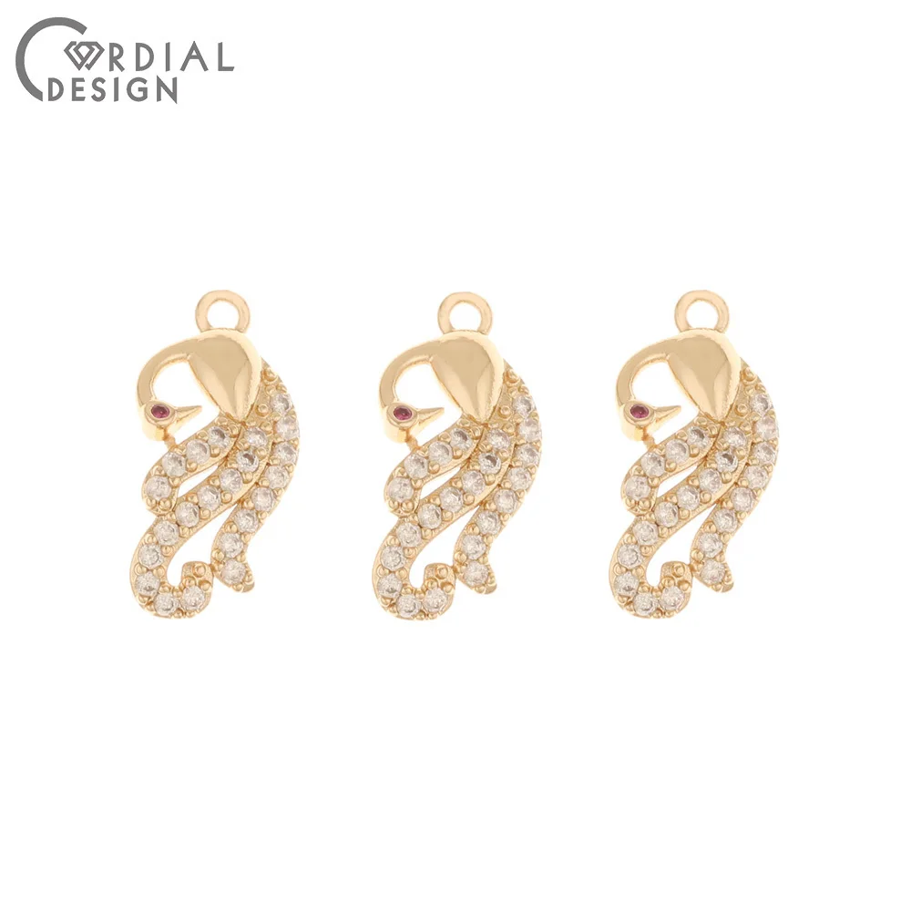 

Jewelry Accessories Cordial Design 50Pcs 10*21MM CZ Charms Jewelry Findings & Components Hand Made Jewelry Accessories Earring