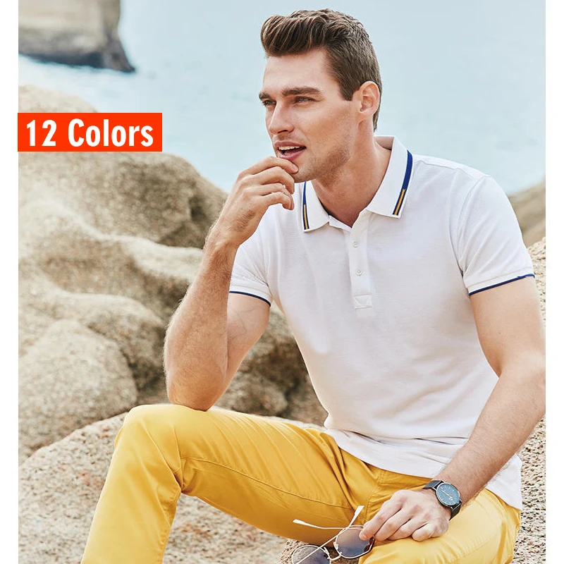 

OEM Customized Printed Plus Size Men Polo 100% Cotton White Golf Polo Tshirts