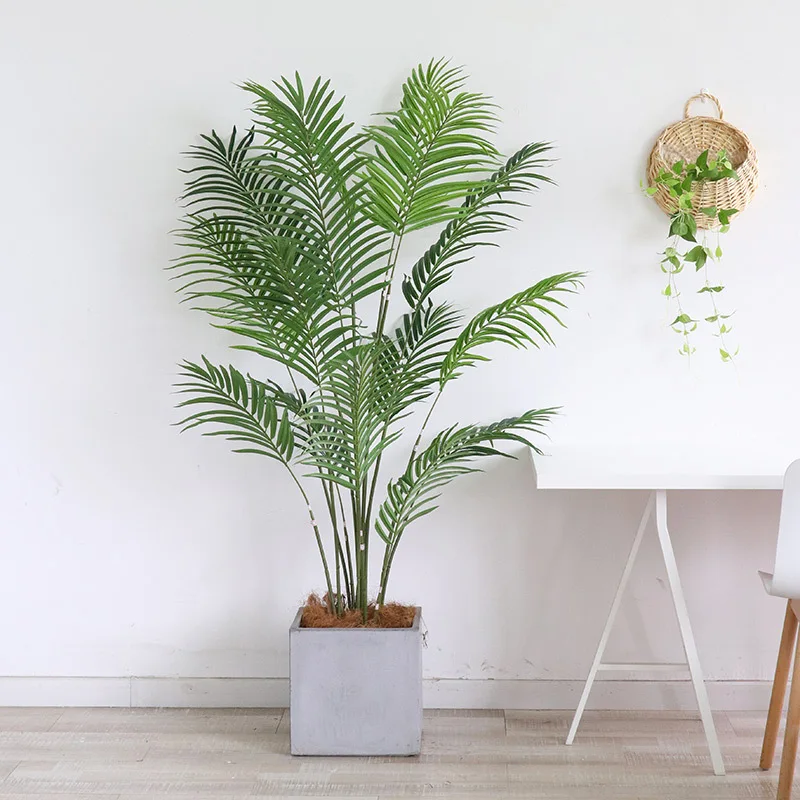 

Wholesale Luxury Bonsai Large House Office Indoor Decorative Big Artificial Palm Tree Plant Fake Artificial Plant Palm Tree, Customizable