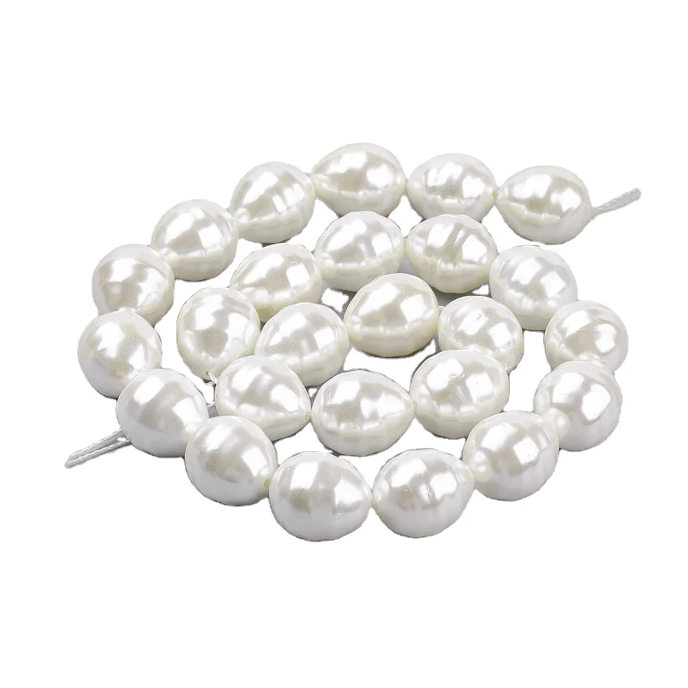 

Pandahall Wholesale WhiteSmoke Teardrop Shell Pearl Beads