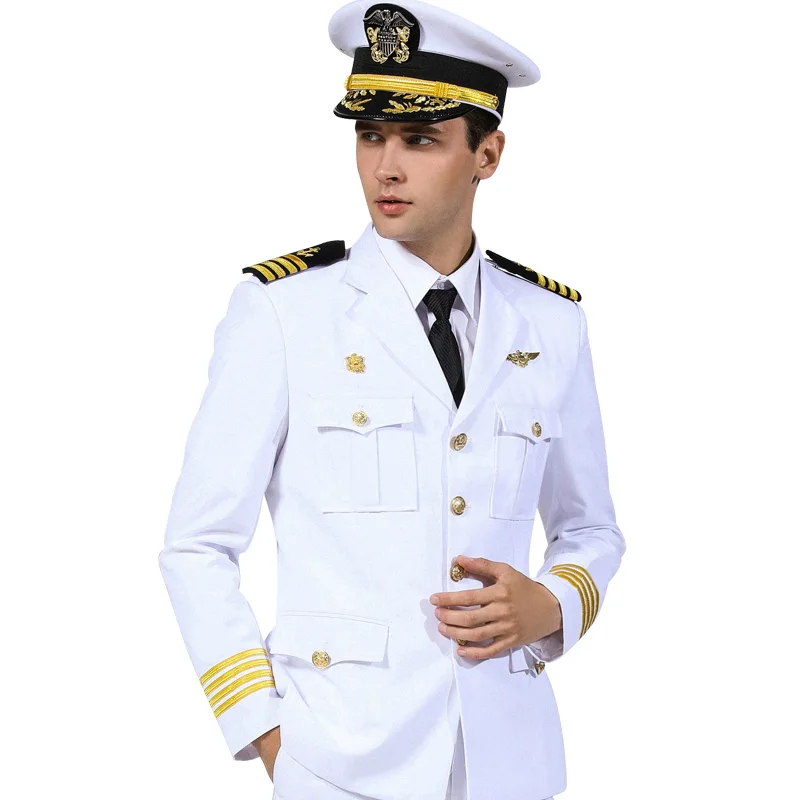 

US Navy Seal Uniform Military Army Ceremonial Clothing Military Uniforms, Black ,white