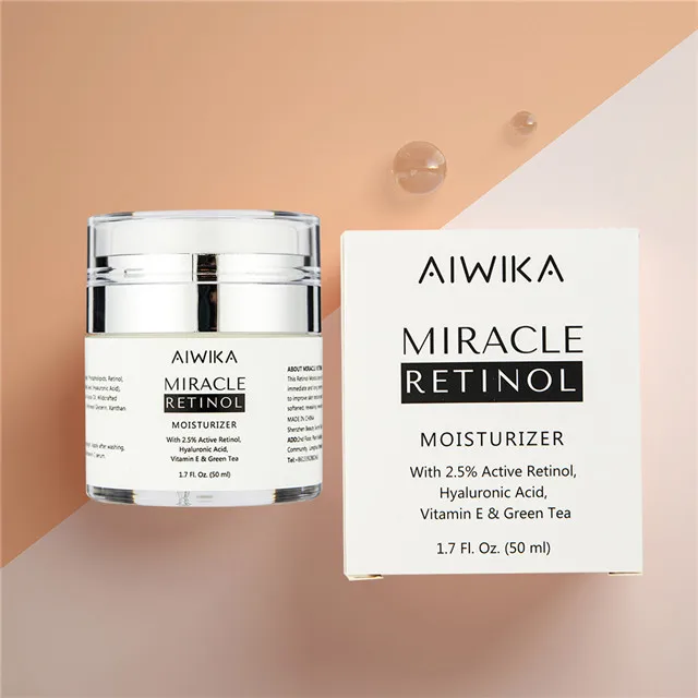 

Oem Private Label Skin Care Organic Anti Aging Anti Wrinkles night cream facial whitening Moisturizer 2.5 % Retinol face cream