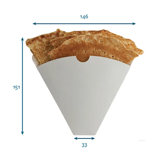 
Cheap good quality pancake crepe holder paper box packing 