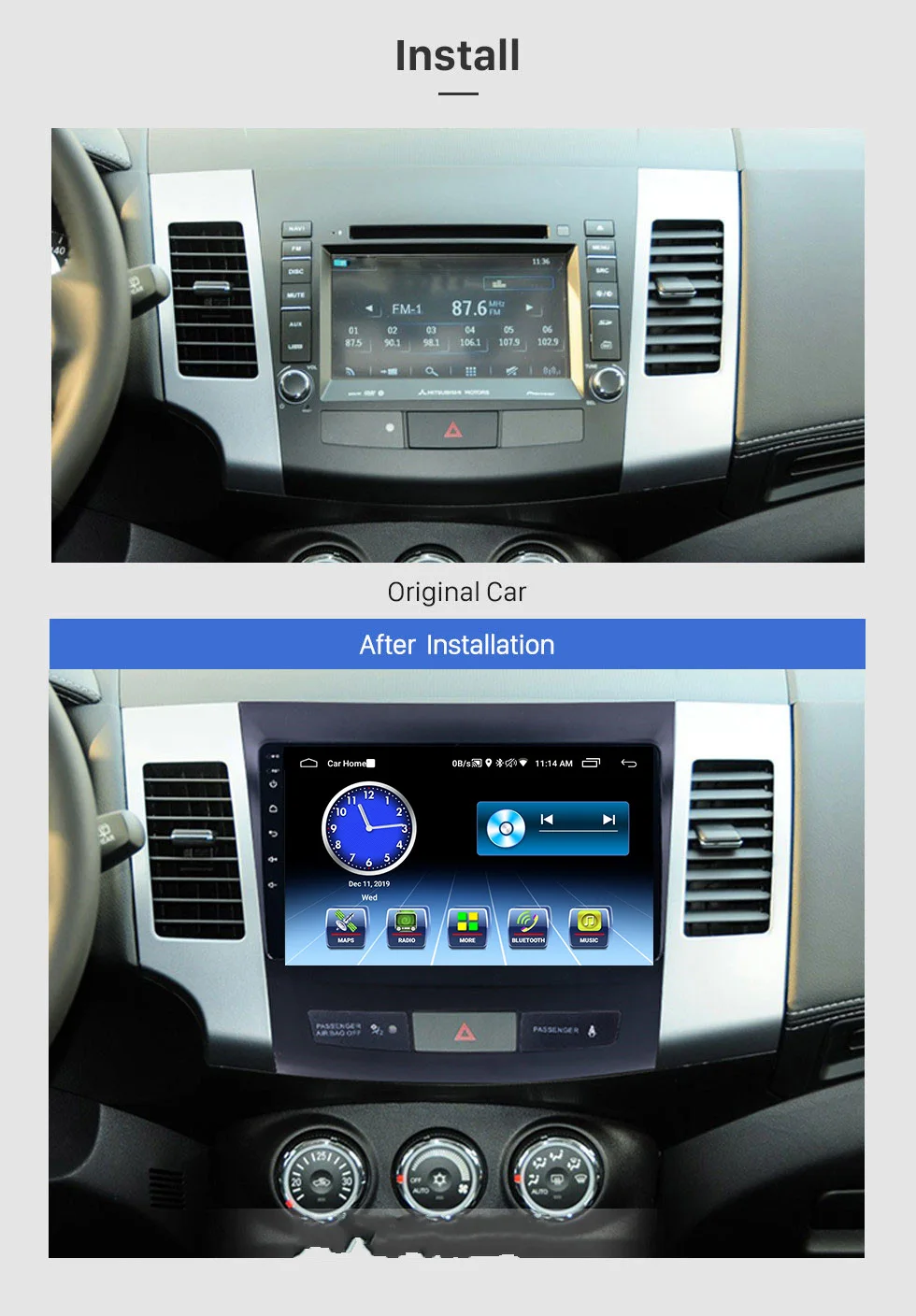 Mitsubishi Outlander Stereo Upgrade