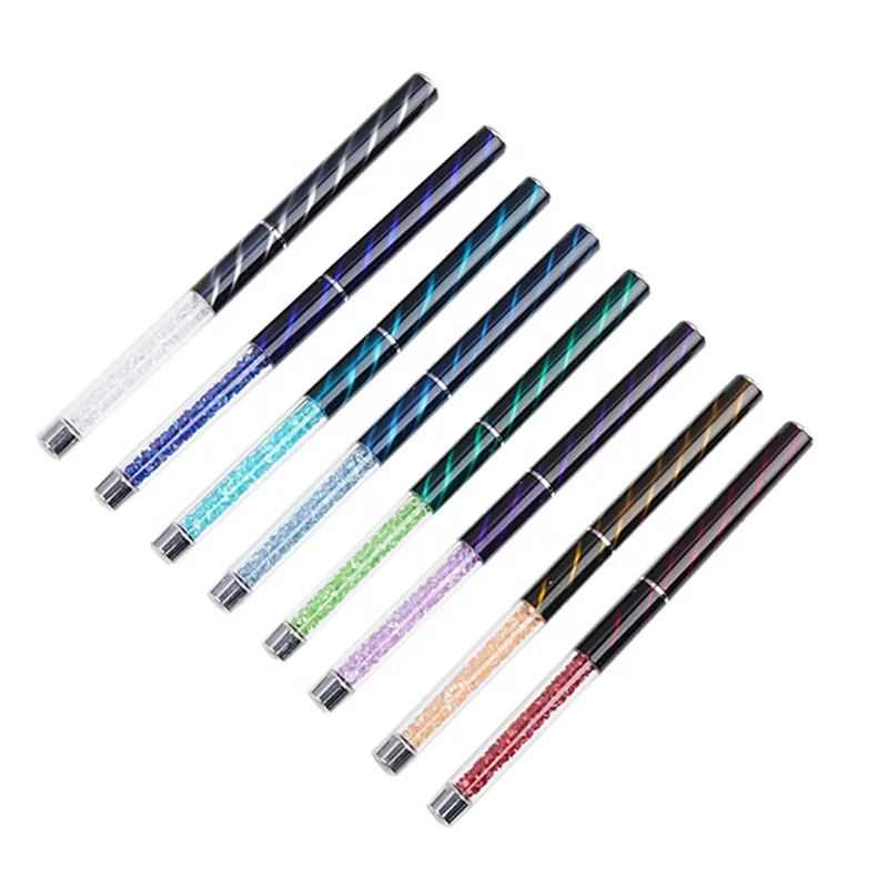 

Professional UV Gel Brush Acrylic Round Flat Painting Drawing Liner Nail Tools 5pcs Nail Drawing Brush Pen, Colors