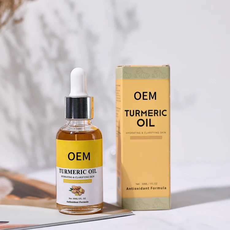 

Wholesale organic body care lightening whitening tumeric ginger essential oils natural anti aging pure turmeric face oil