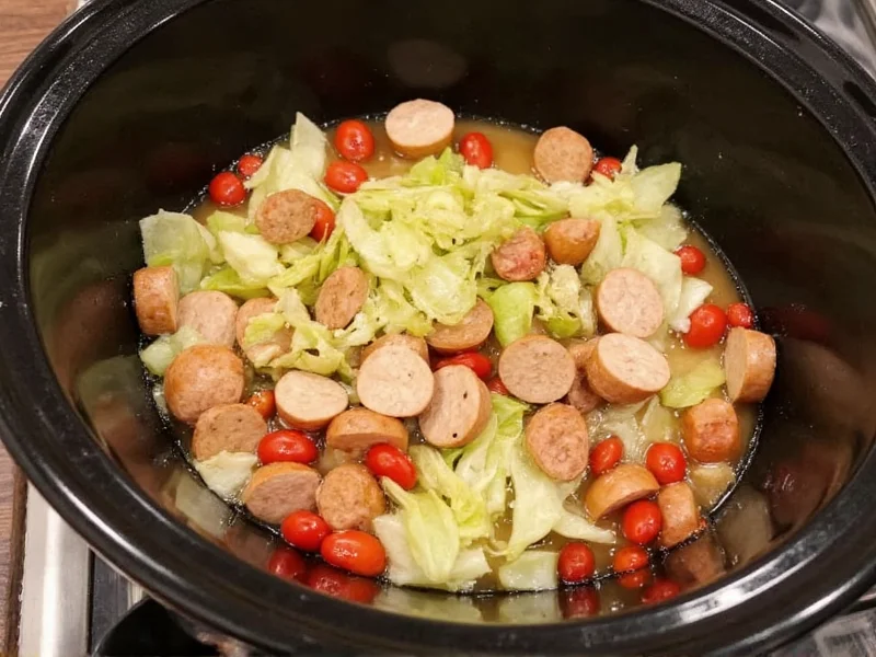 Cabbage and Sausage Crock-Pot Recipe: Simple & Delicious