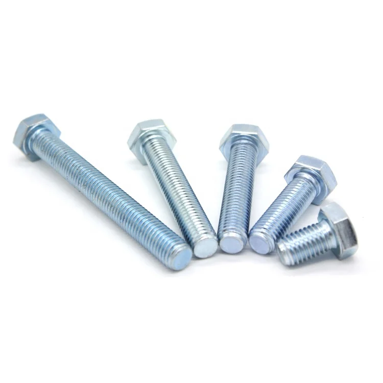 
DIN 933 Carbon Steel Galvanized Hex Bolt grade 4.8-12.9 Bolts 