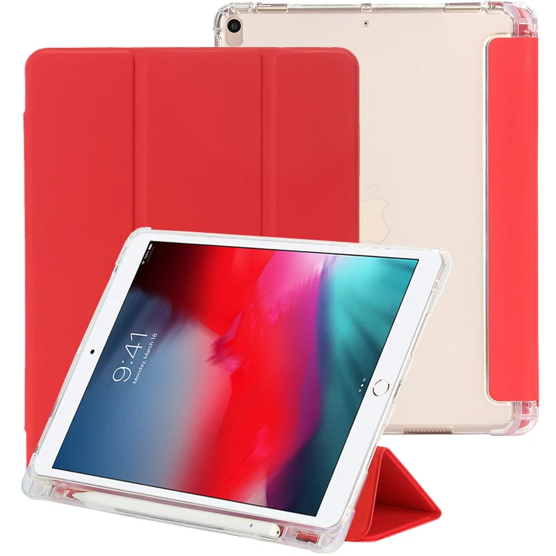 

Tablet PU leather transparent TPU case for iPad Air 3 10.5" 2019 for iPad pro 10.5"