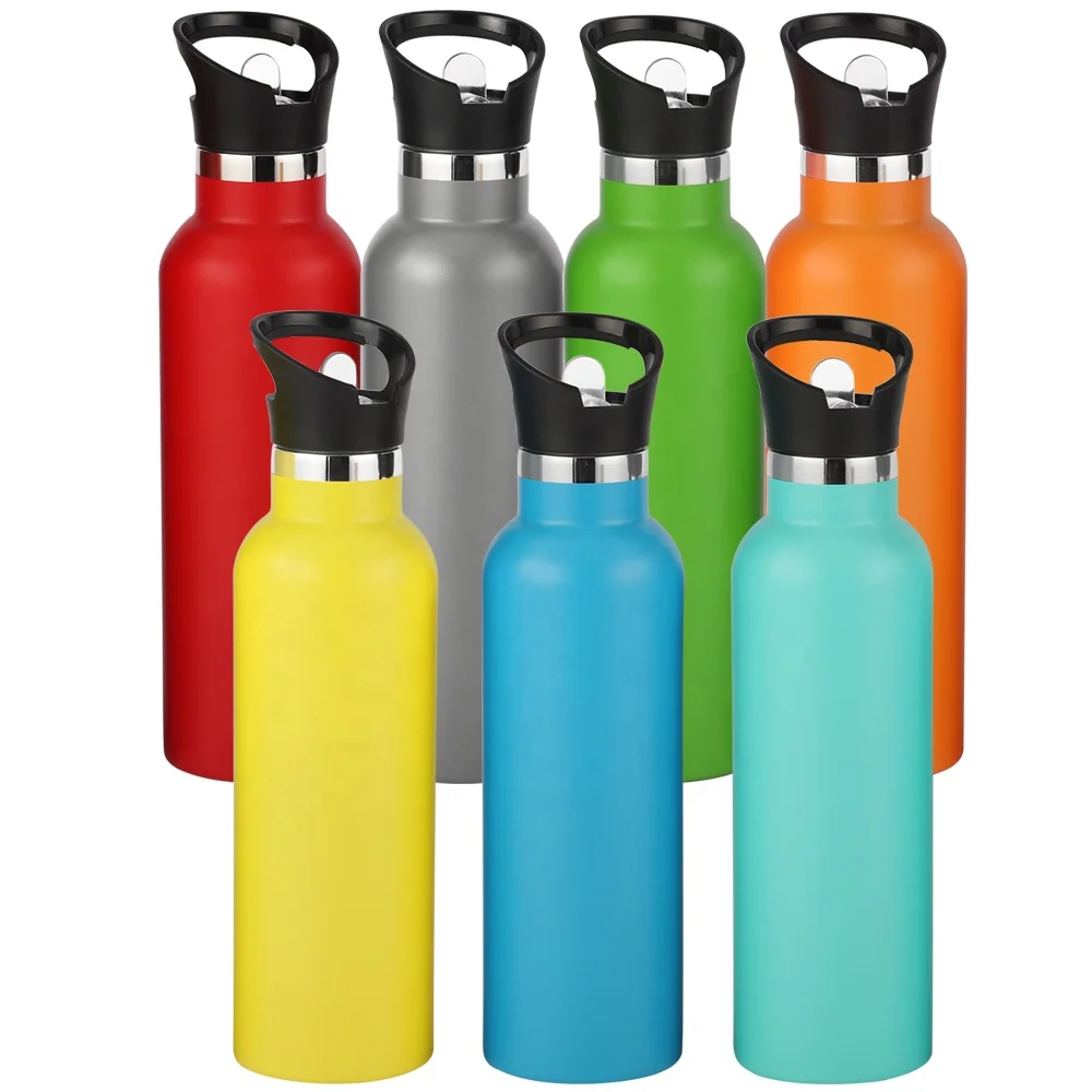 

750ml Sublimation blank stainless steel double wall vacuum travel mug insulated thermal sport water bottle, Customized color