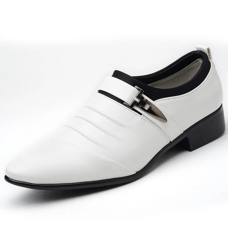 

2021 fashion men dress shoes boy real leather casual shoes men cheaper shoes, Black