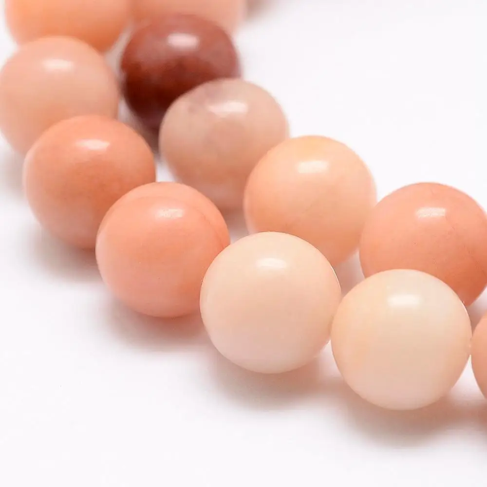

PandaHall 10mm Natural Round Pink Aventurine Sphere Beads