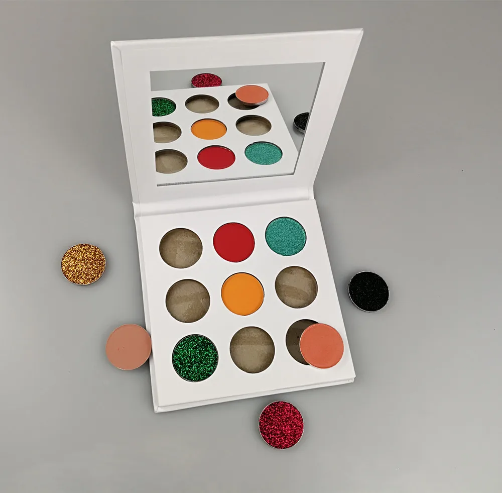 

OEM Cosmetics Makeup sets 12 Colors Highlighter Glitter Private Label Eyeshadow Palette