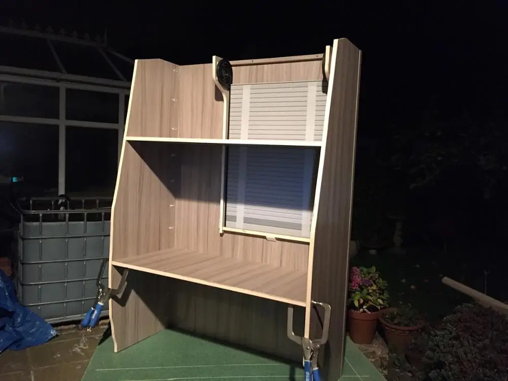 
Tambour Door 350mm X 500mm Solid Silver plastic tambour door slats for RV cabinet 