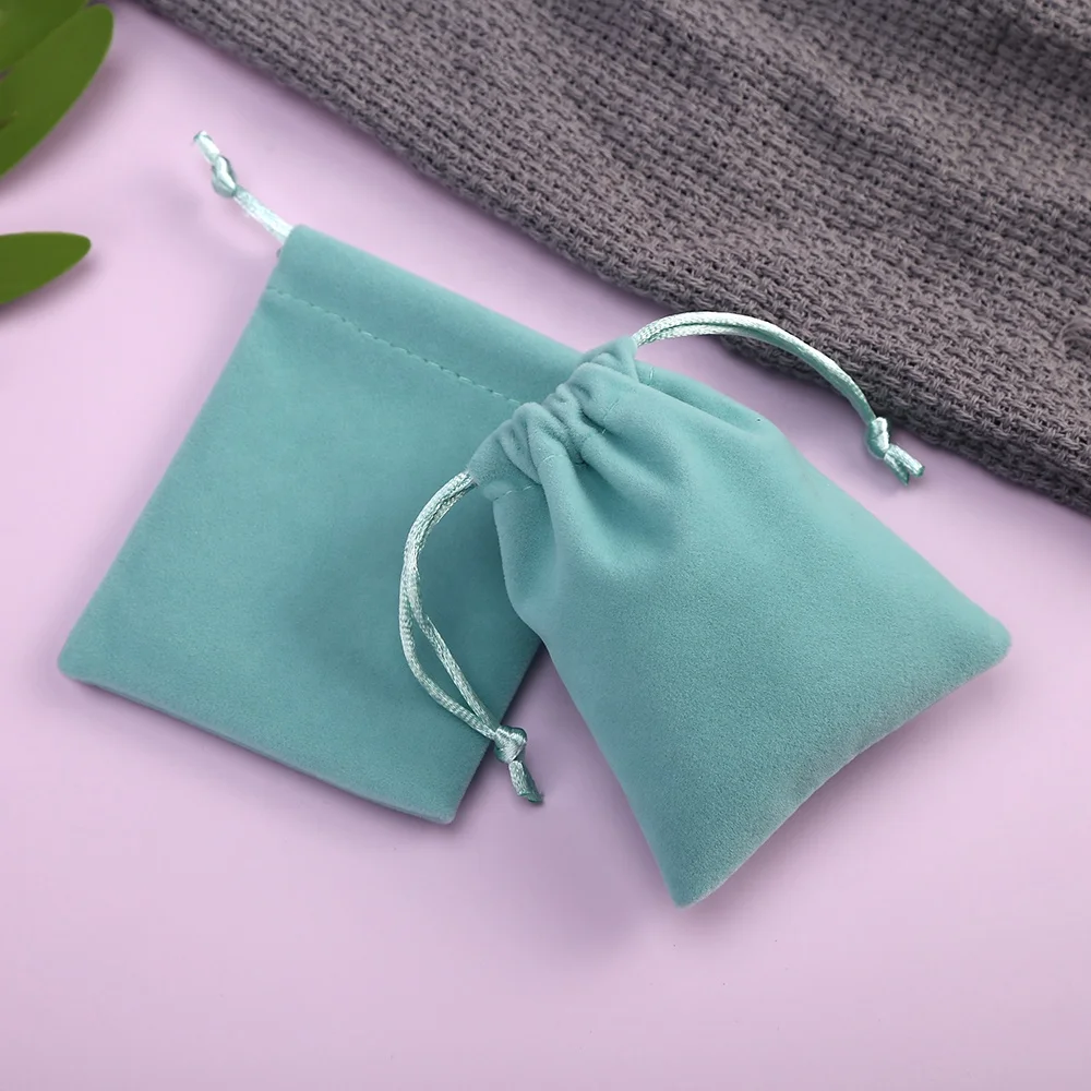 

13X18cm Soft Velvet Jewelry Pouches Packaging Drawstring Bags For Jewelry Packaging