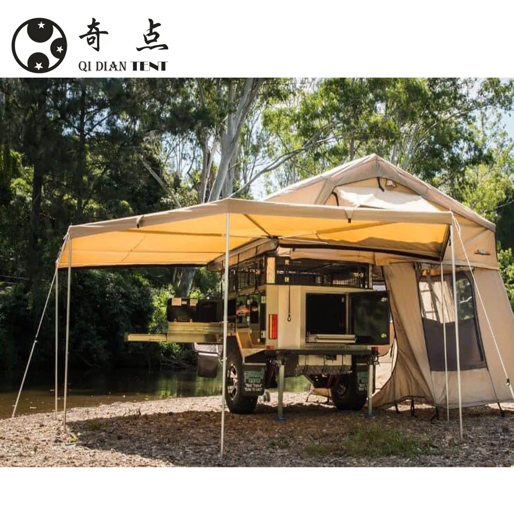 

4x4/4wd/offroad waterproof Side fox awning/roof top tent/camping tent, Khaki/green/gray/custom