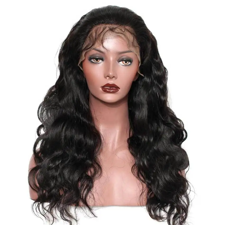 

Tuneful 150% 180% density full lace human hair wigs for black women wholesale brazilian virgin hair transparent lace front wig