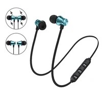 

Cheapest hifi bass neckband earphones sport bluetooth wireless headphone for XT11