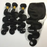 

Brazilian virgin hair bundle deals 10A beauty brazilian body wave,100 grams/bundle 100% real human hair weaving free shipping