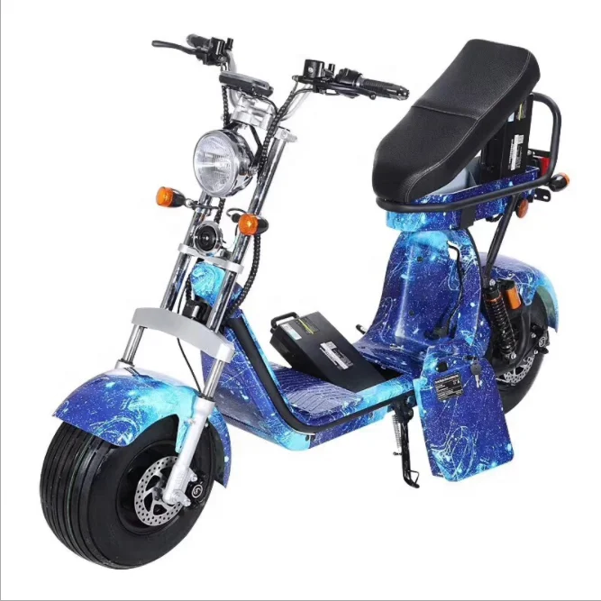 

Long Range Electric Scooter Big Tire Pedal Bike 3 Removeable Batteries Double Seats Fat Bicycle 2000W 1500W Motor, Can customize